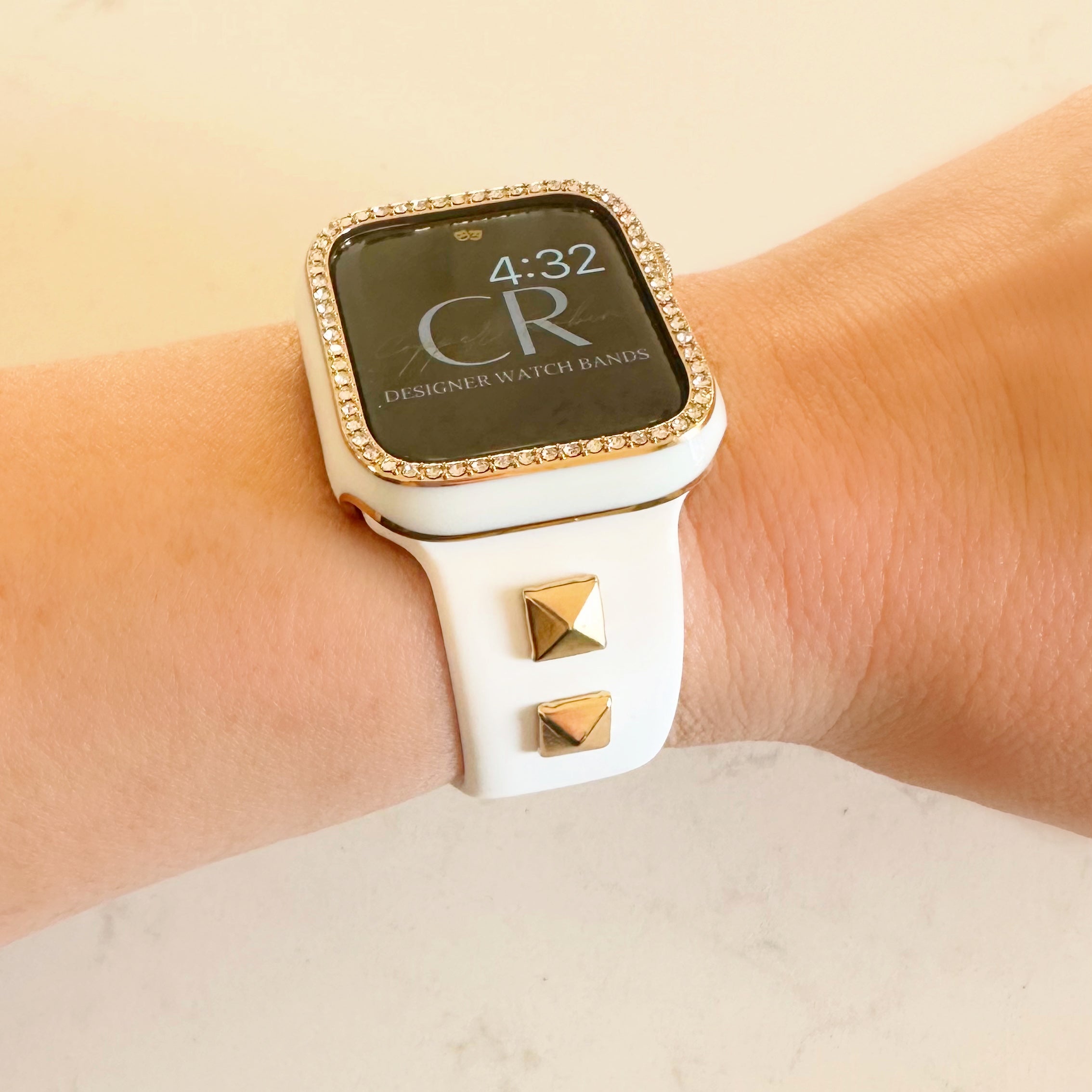 White Snap On Watch Cover for Apple Watch