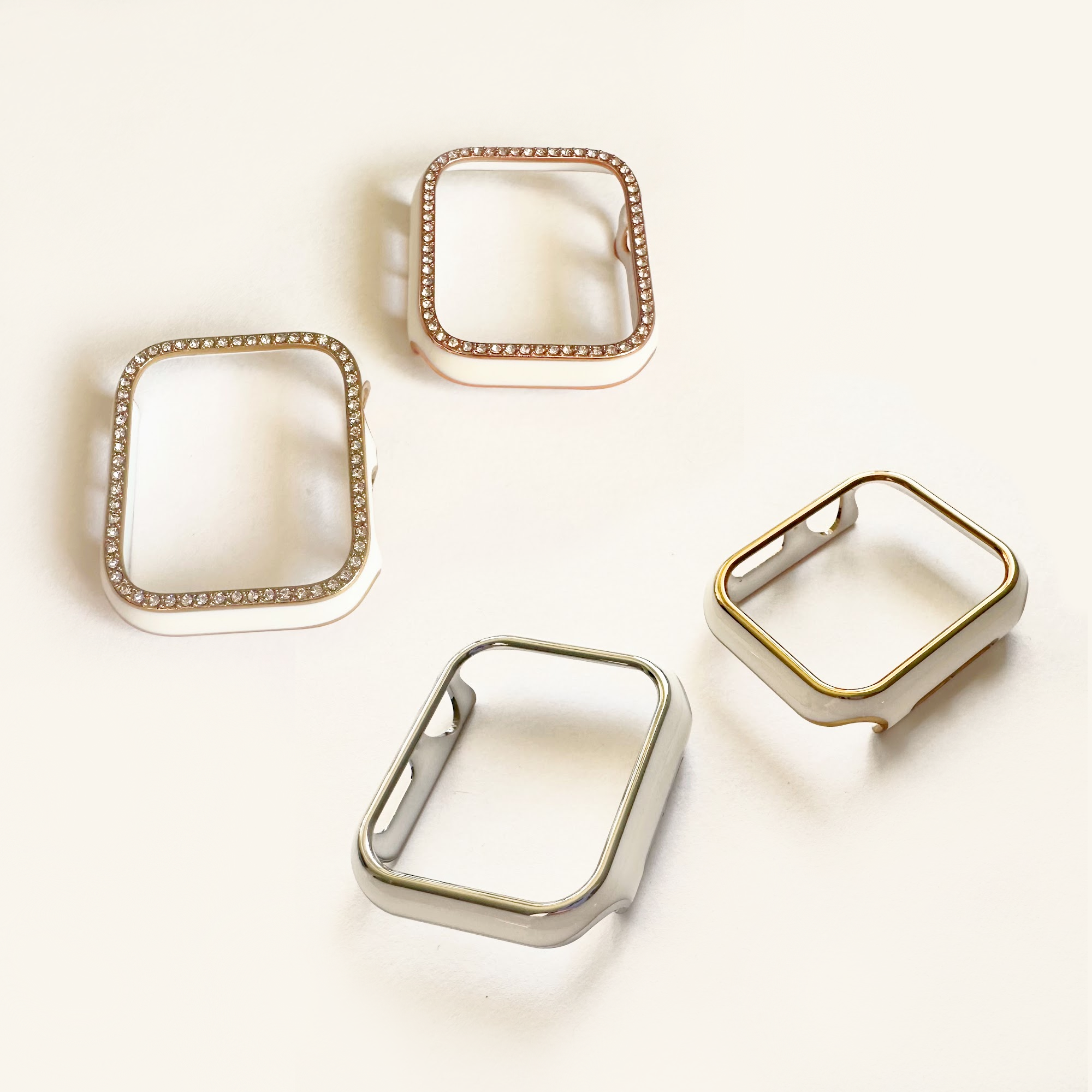 White Snap On Watch Cover for Apple Watch
