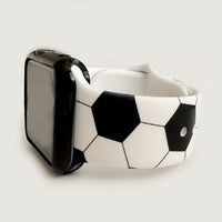 Soccer Print Silicone Watch Band for Apple Watch