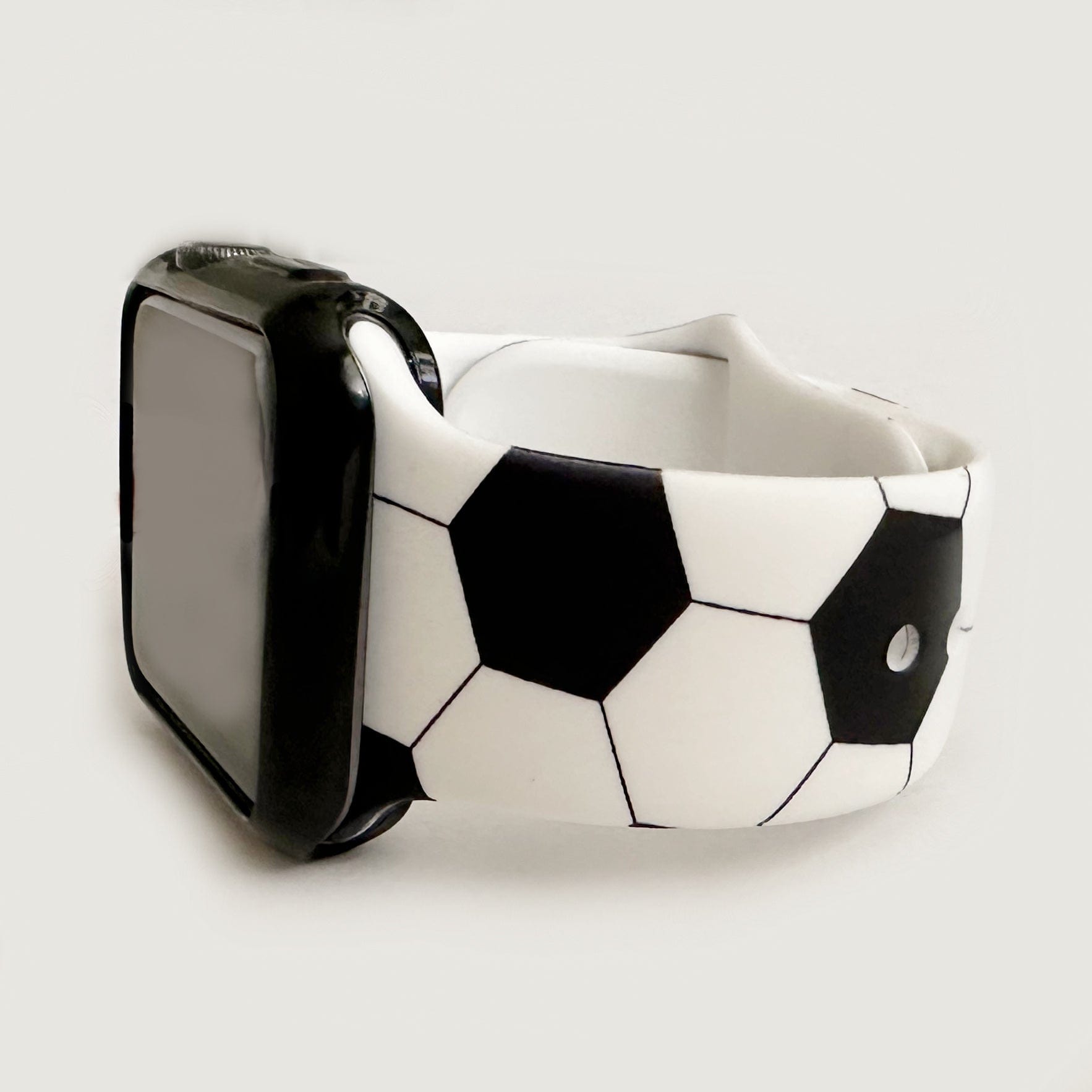 Soccer Print Silicone Watch Band for Apple Watch