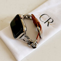 The Country Club, Chain and Leather Watch Band for Apple Watch Band