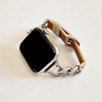 The Country Club, Chain and Leather Watch Band for Apple Watch Band