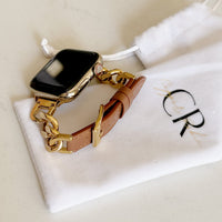 The Country Club, Chain and Leather Watch Band for Apple Watch Band