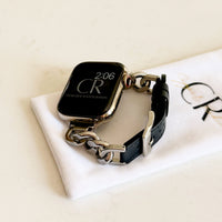 The Country Club, Chain and Leather Watch Band for Apple Watch Band