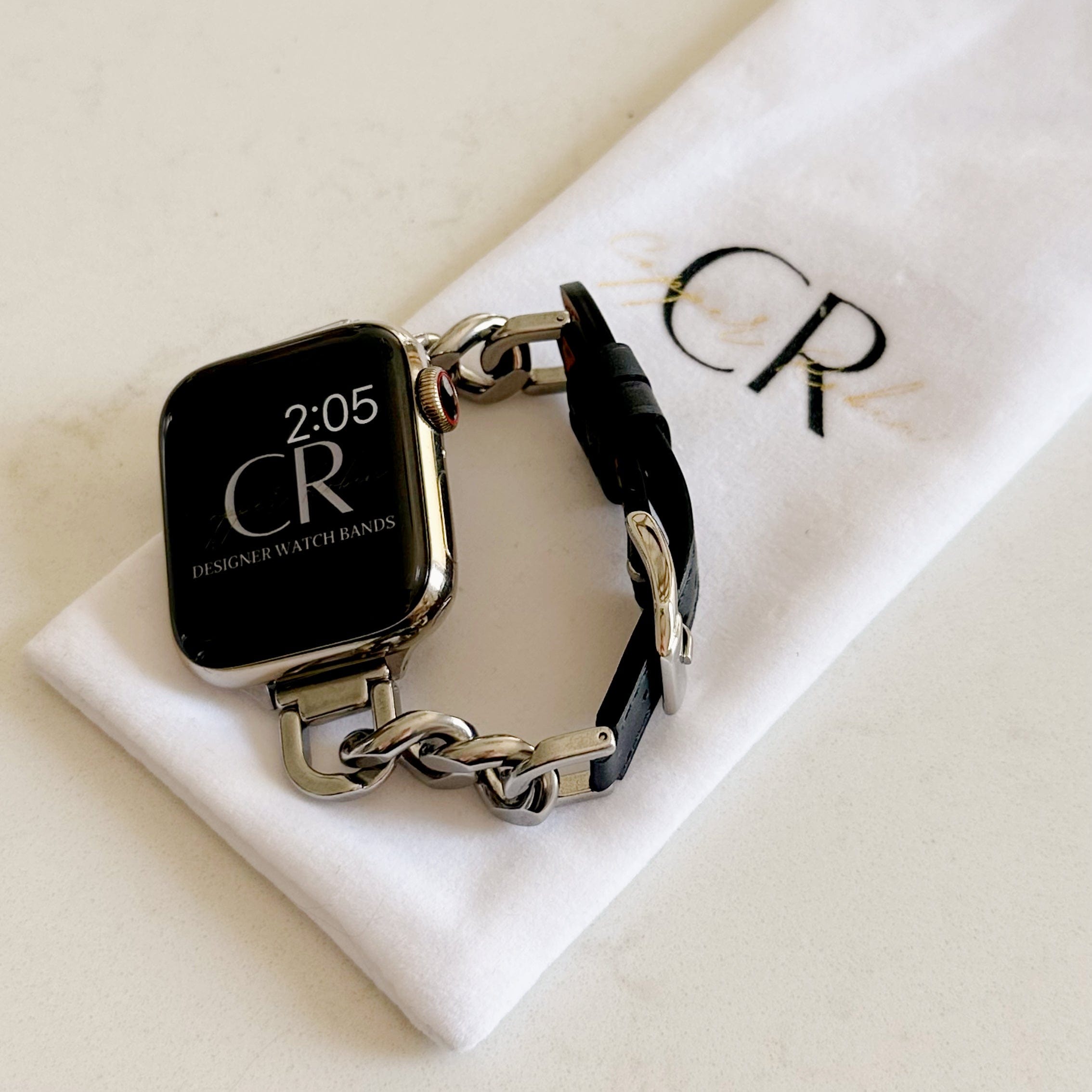 The Country Club, Chain and Leather Watch Band for Apple Watch Band