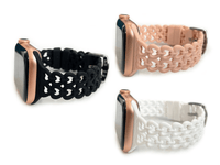 3 Pack Chained Heart Silicone Watch Band for Apple Watch