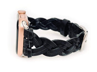 Braided Leather Watch Band for Apple Watch