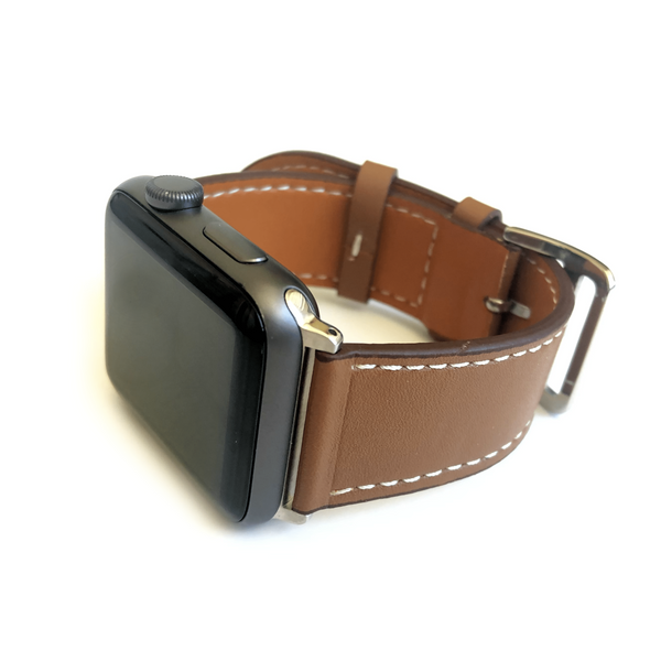 Barénia - Tan Leather Apple Watch Band