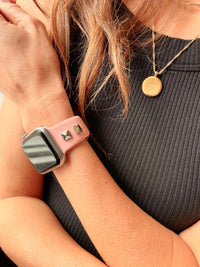 Studded Silicone Watch Band for Apple Watch