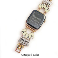The Gatsby, Gold, Silver, and Rose Gold Jeweled Watch Band for Samsung