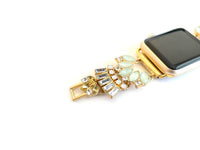 The Gatsby, Gold, Silver, and Rose Gold Jeweled Watch Band for Samsung