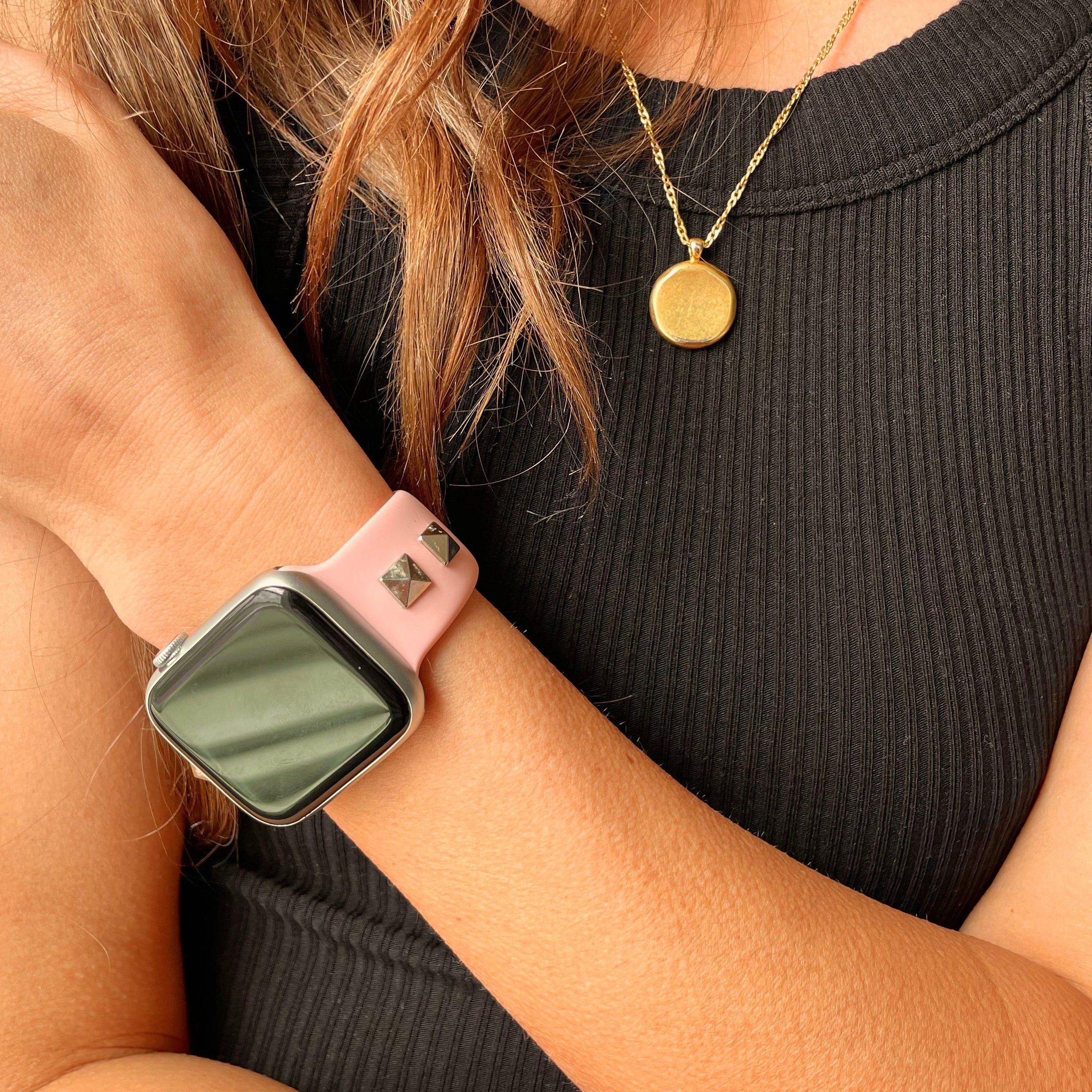 Studded Silicone Watch Band for Apple Watch