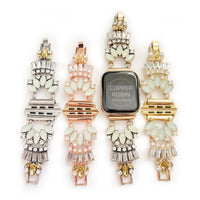The Gatsby, Gold, Silver, and Rose Gold Jeweled Watch Band for Samsung