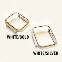 White Snap On Apple Watch Covers