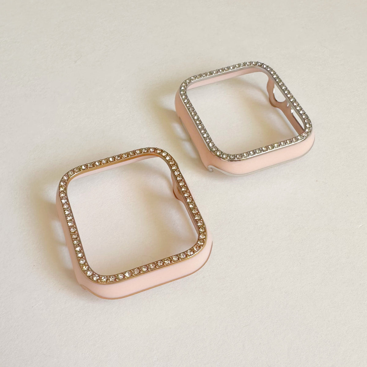 Pink Crystal Snap On Watch Covers for Apple Watch