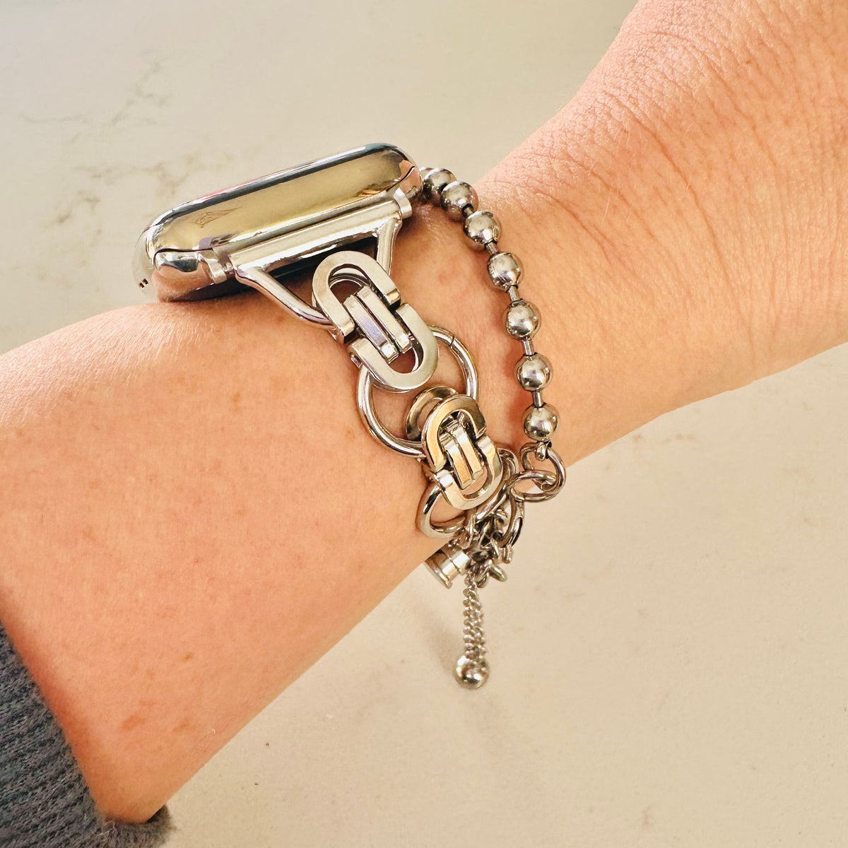 Chain and Bracelet Watch Band for Apple Watch