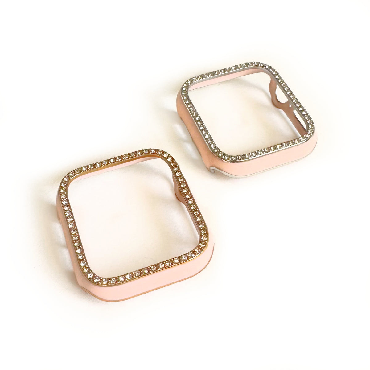 Pink Crystal Snap On Watch Covers for Apple Watch