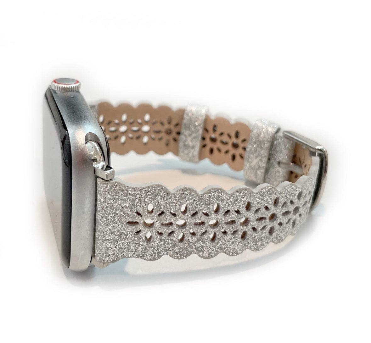 Glitter Leather Lace Watch Band for Apple Watch