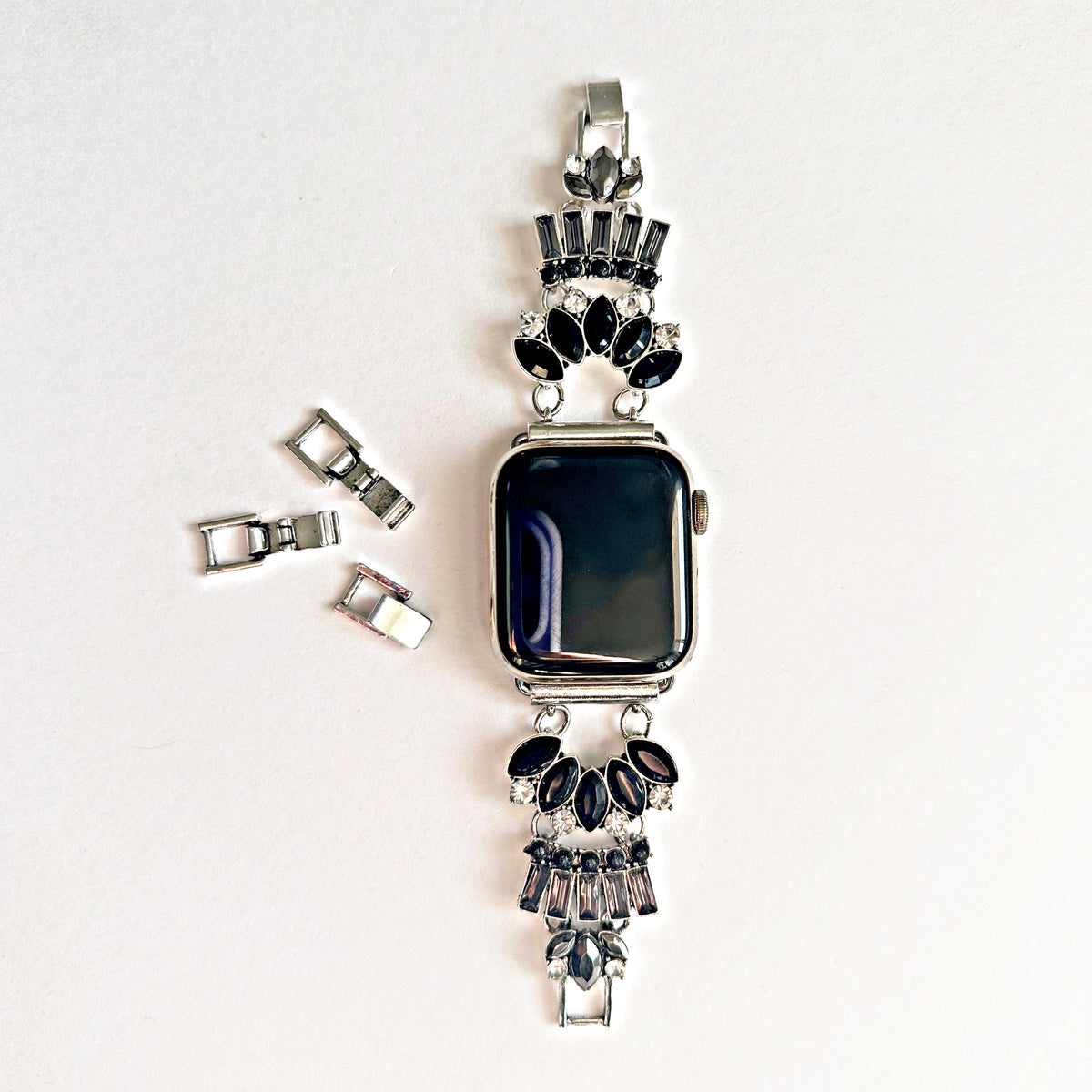 The Black Gatsby Jeweled Watch Band for Apple Watch