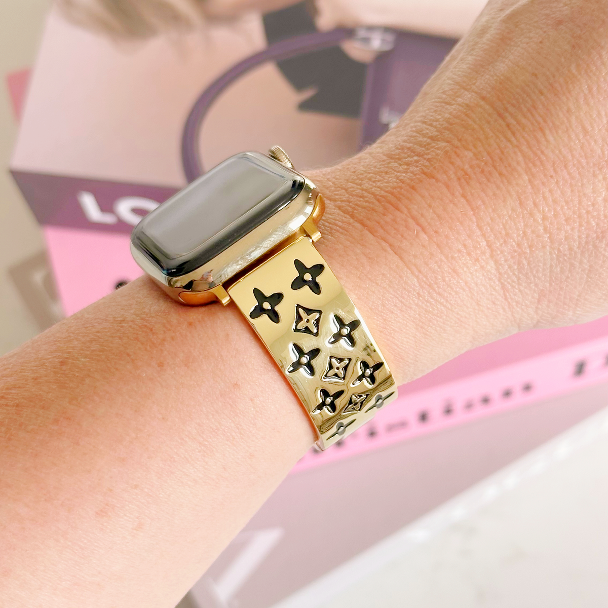 LV Cuff Watch Band for Apple Watch