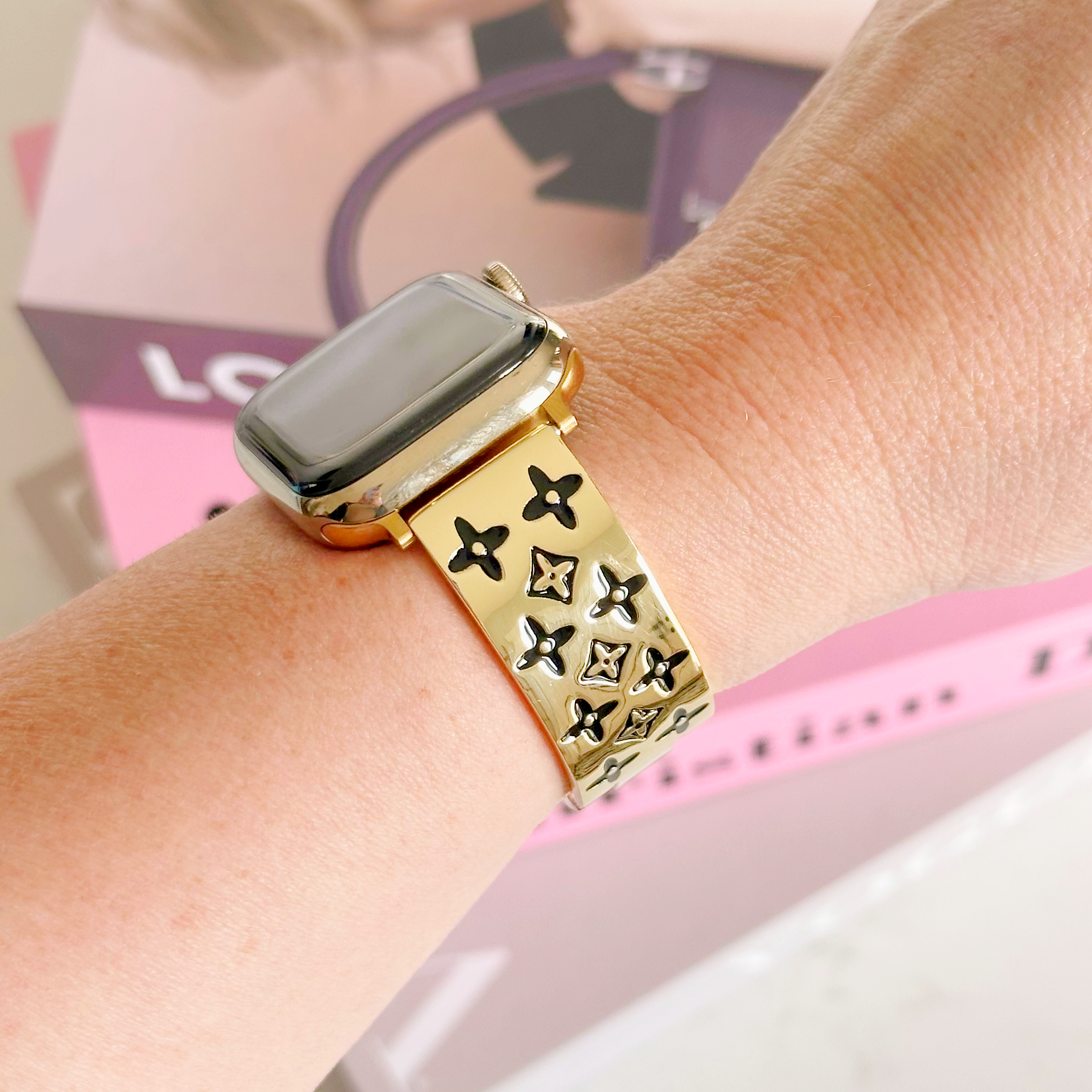 LV Cuff Watch Band for Apple Watch