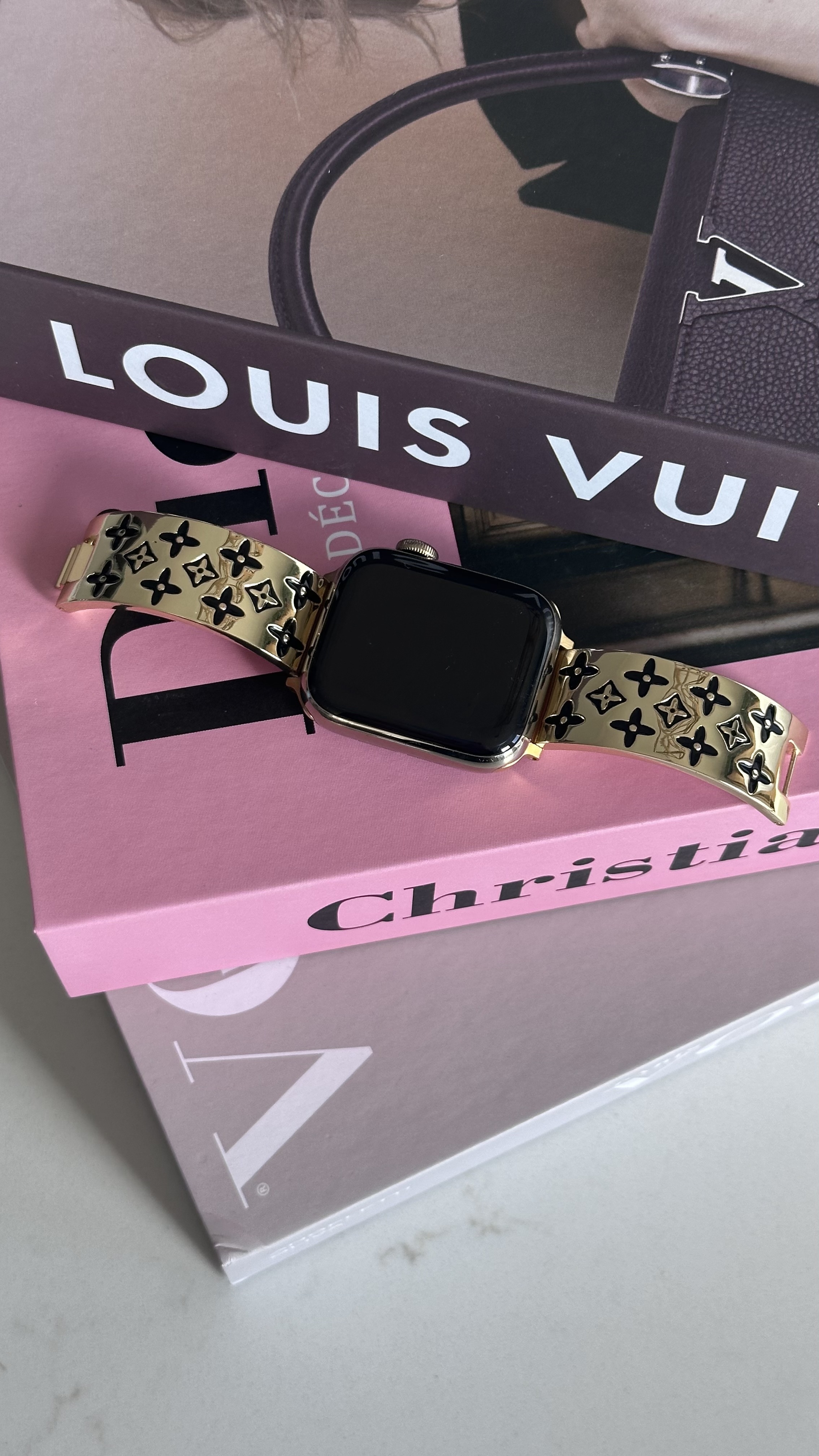 LV Cuff Watch Band for Apple Watch