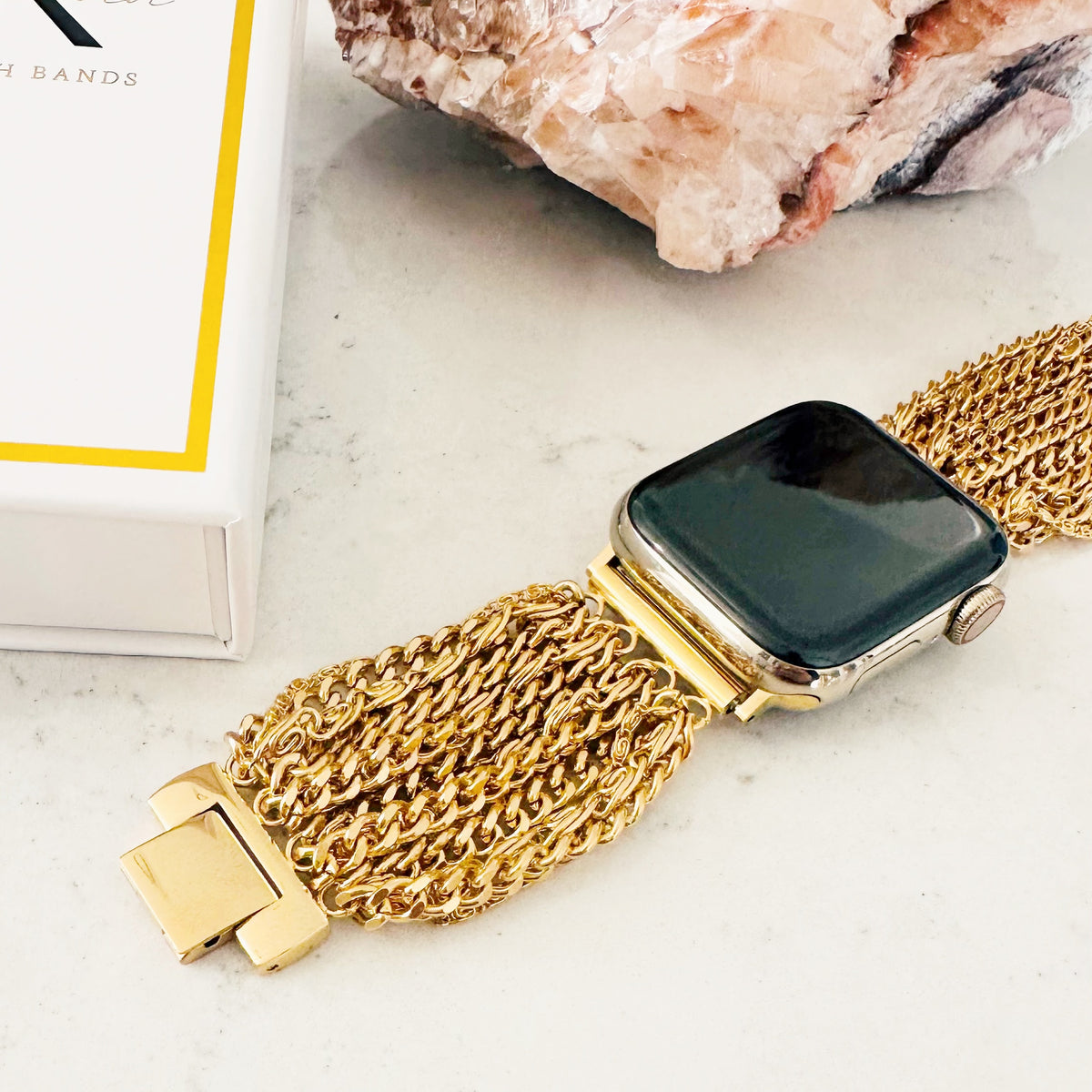 My Pretty Strap Goddess Rose Gold Apple Watch Strap (44/45/46/49MM) Goddess of Wisdom Watch Band for Apple Watch – Copper Robin main image 2