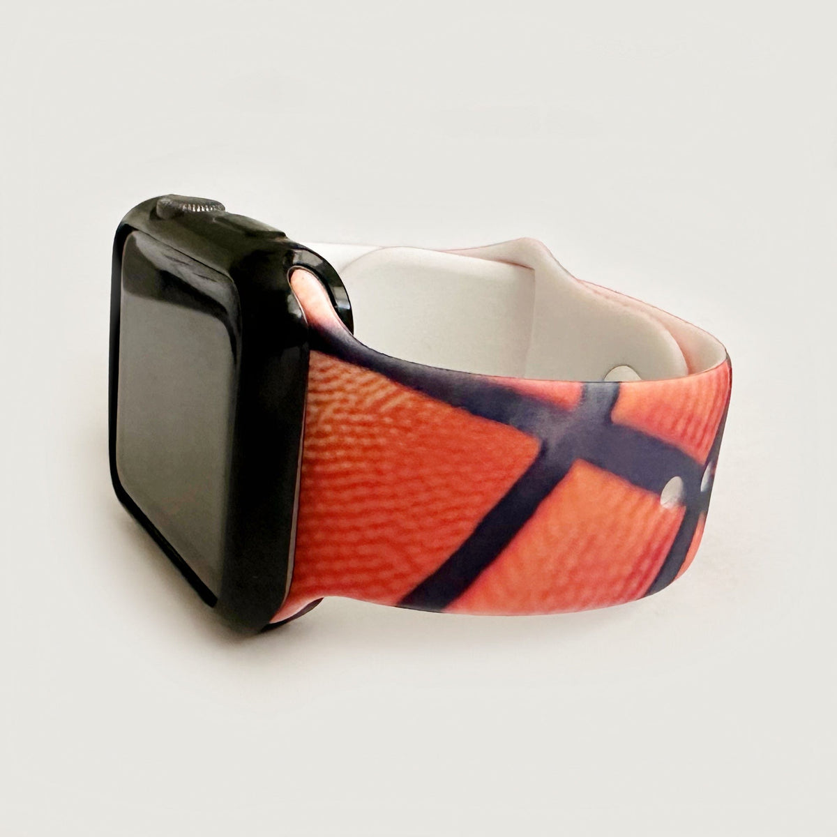 Basketball Print Silicone Watch Band for Apple Watch