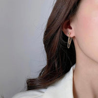 Paper Clip Chain Earrings