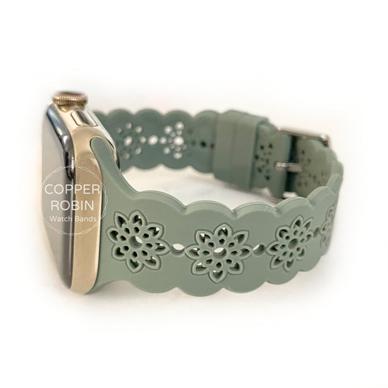 Lotus Silicone Apple Watch Band