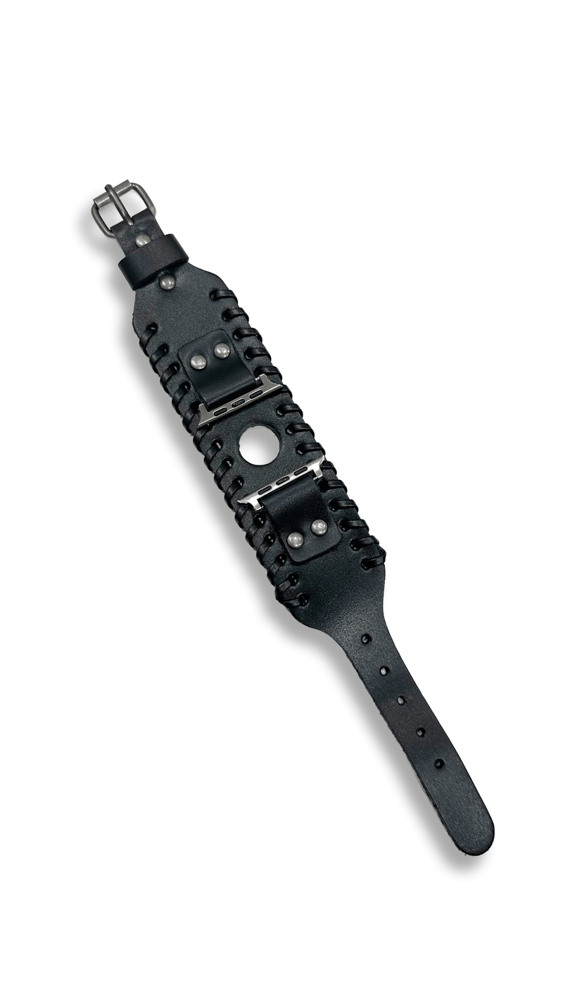 Men's Edgy Leather Apple Watch Band