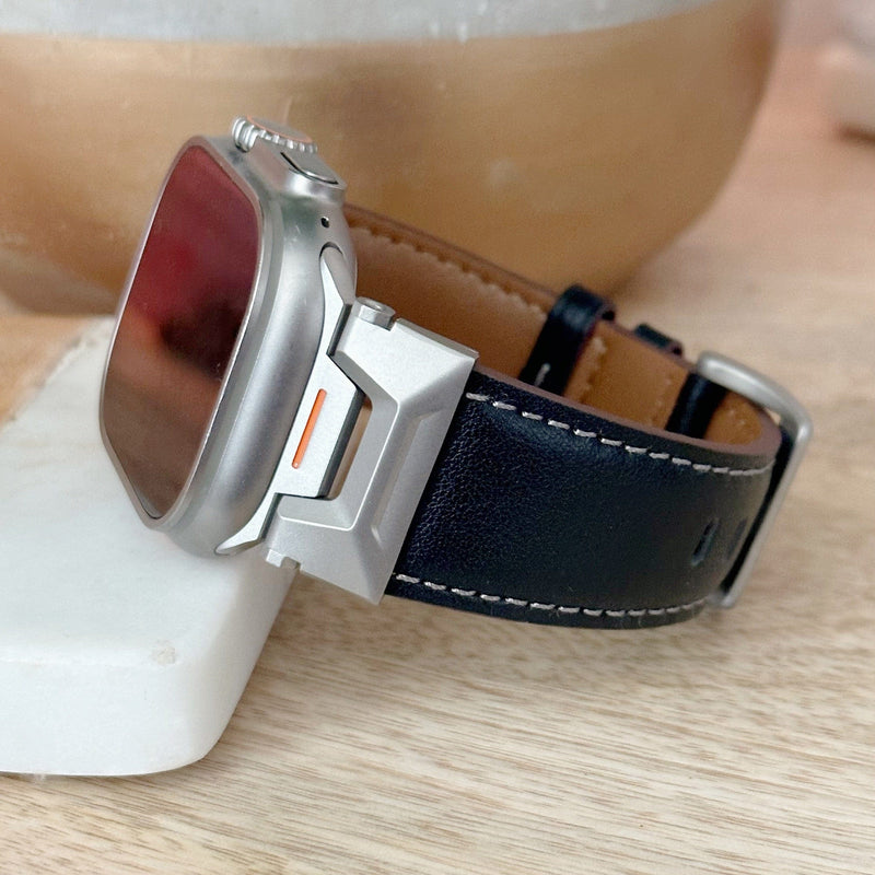 Ultra Brown Stitched Leather for Ultra Apple Watch