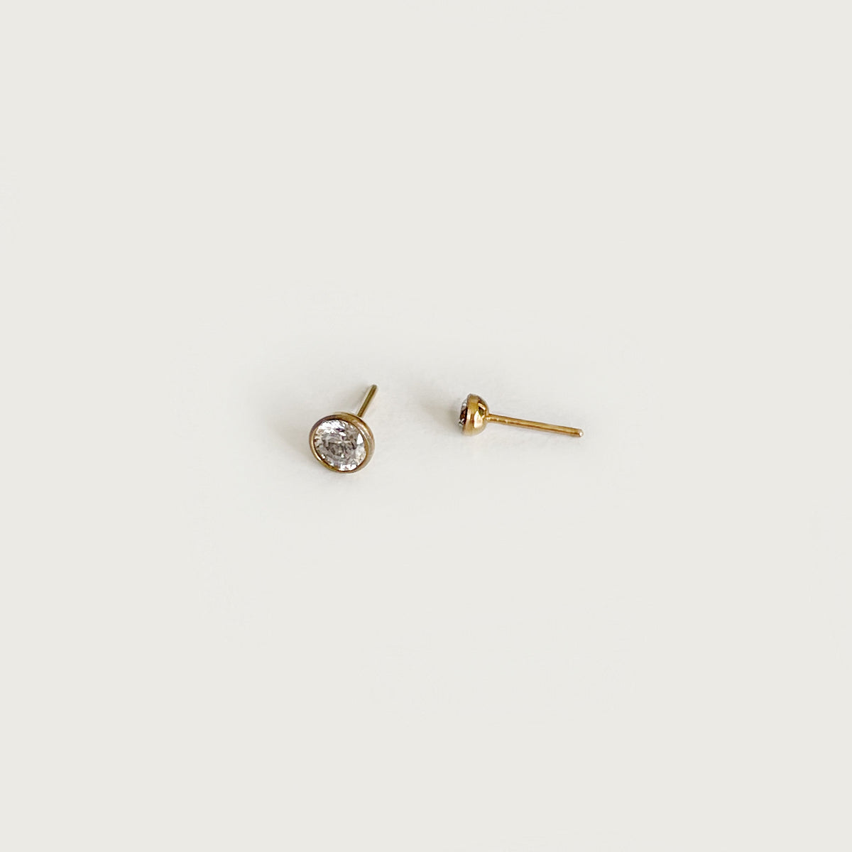 Dainty Crystal Flat Back Earring
