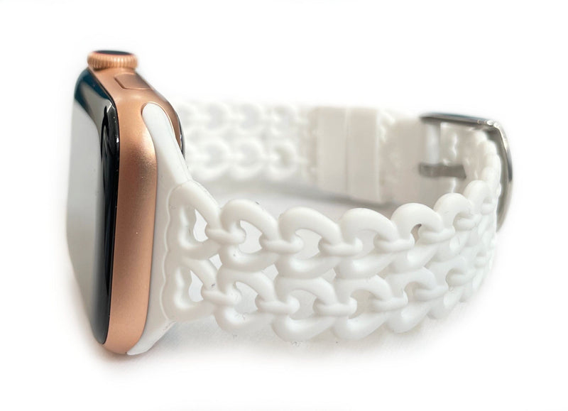 Chained Heart Silicone Apple Watch Band