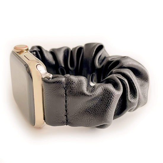 Leather Scrunchie Band for Apple Watch