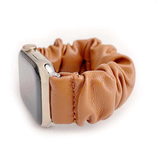 Leather Scrunchie Band for Apple Watch