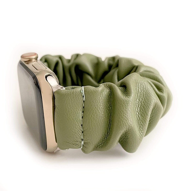 Leather Scrunchie Band for Apple Watch