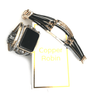 The Posh, Strappy Leather Watch Band with Gold, Silver, or Rose Gold Hardware, For Apple Watch