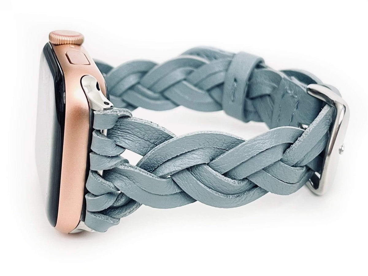 Braided Leather Watch Band for Apple Watch