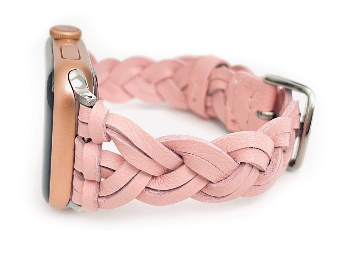 Braided Leather Watch Band for Apple Watch