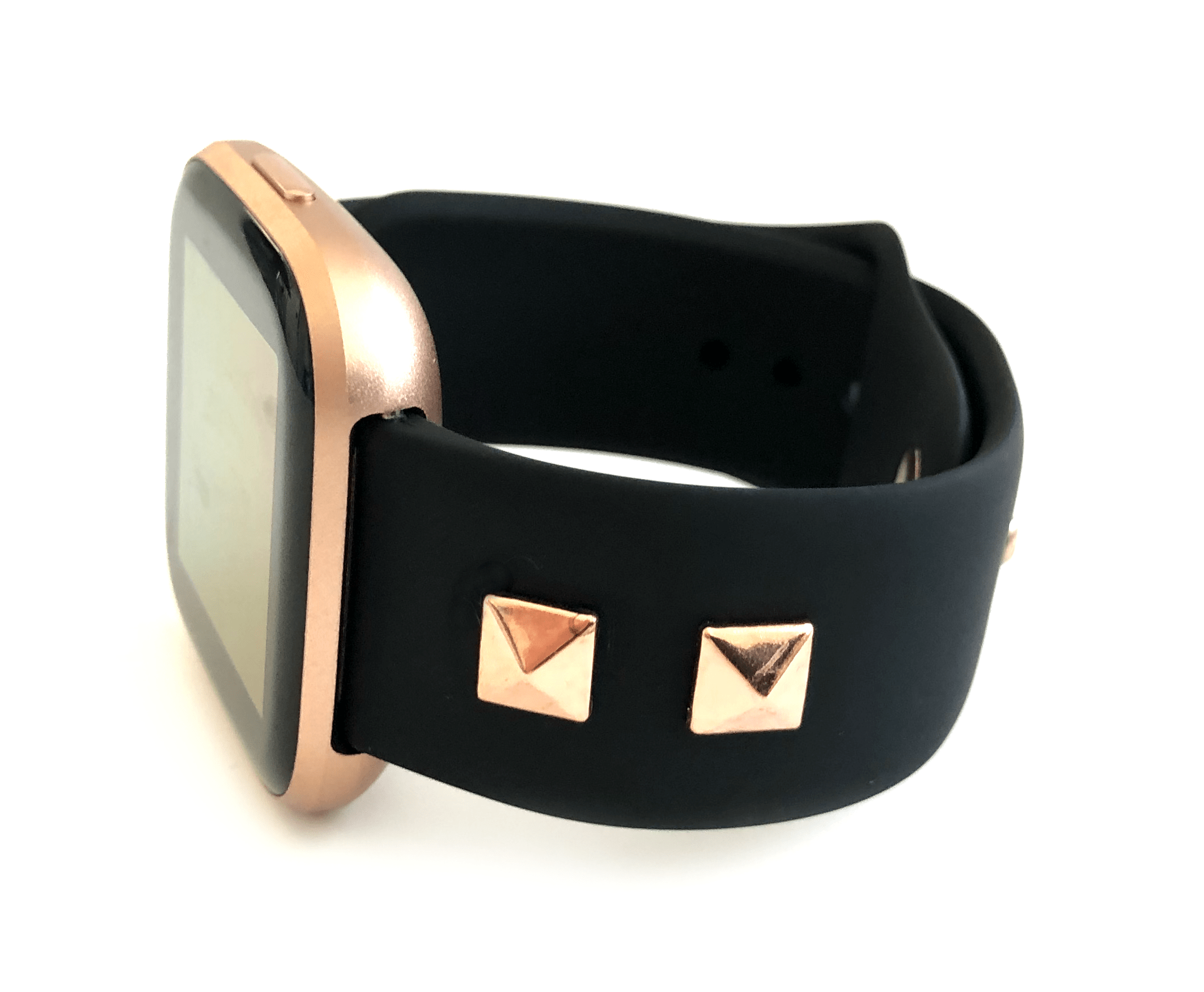 STUDDED SILICONE FITBIT BAND THE ROCKSTAR Fitbit Copper Robin
