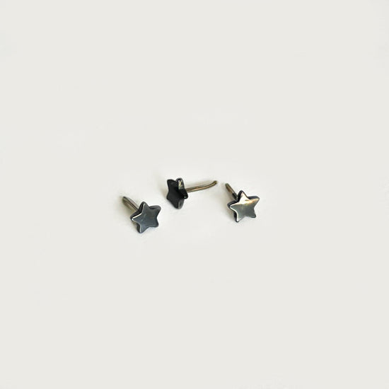 Dainty Star Pin Top Earring (for flat back)
