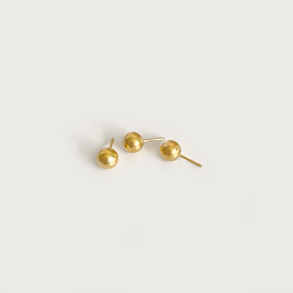 Dainty Ball Pin Top Earring (For Flat Back)