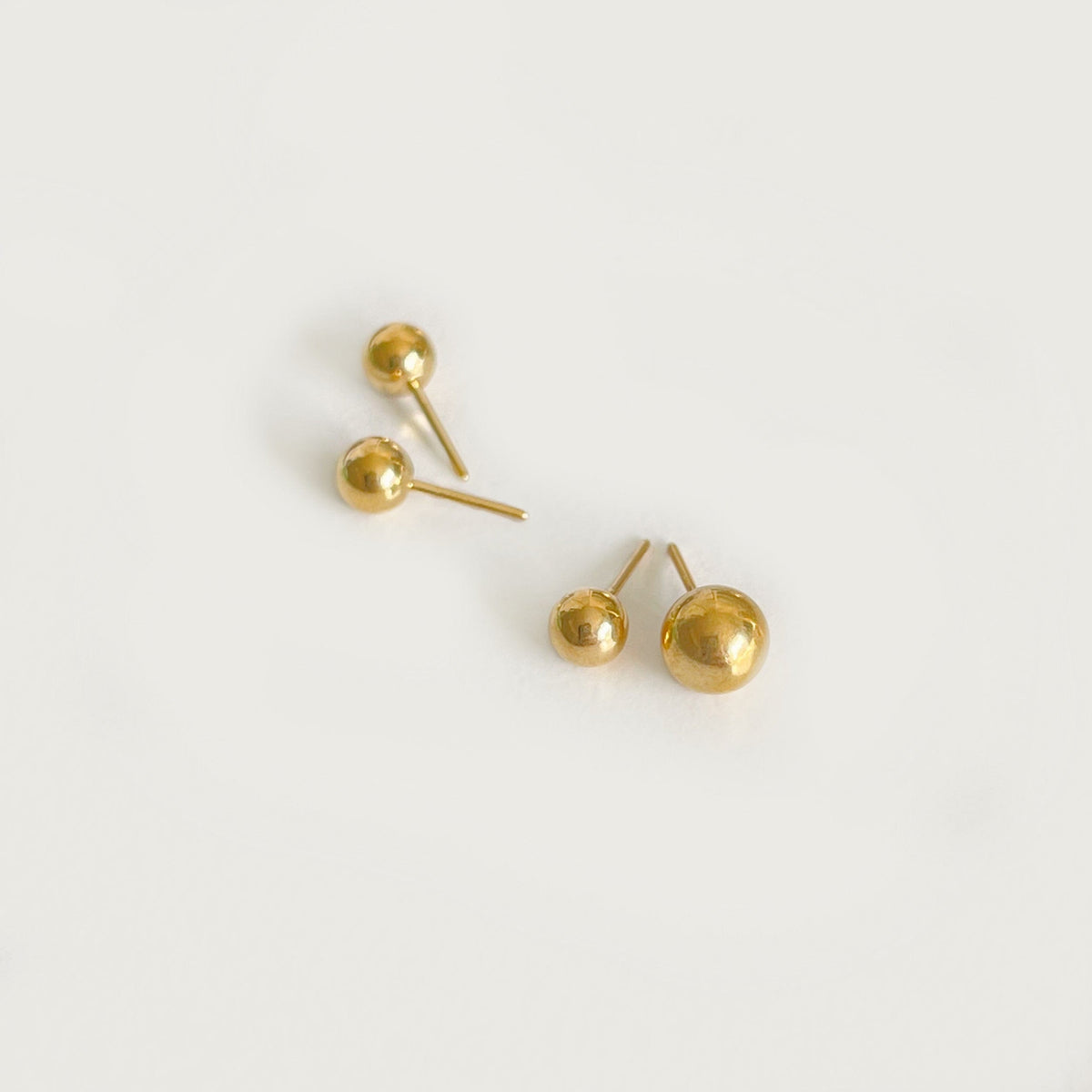 Dainty Ball Pin Top Earring (For Flat Back)