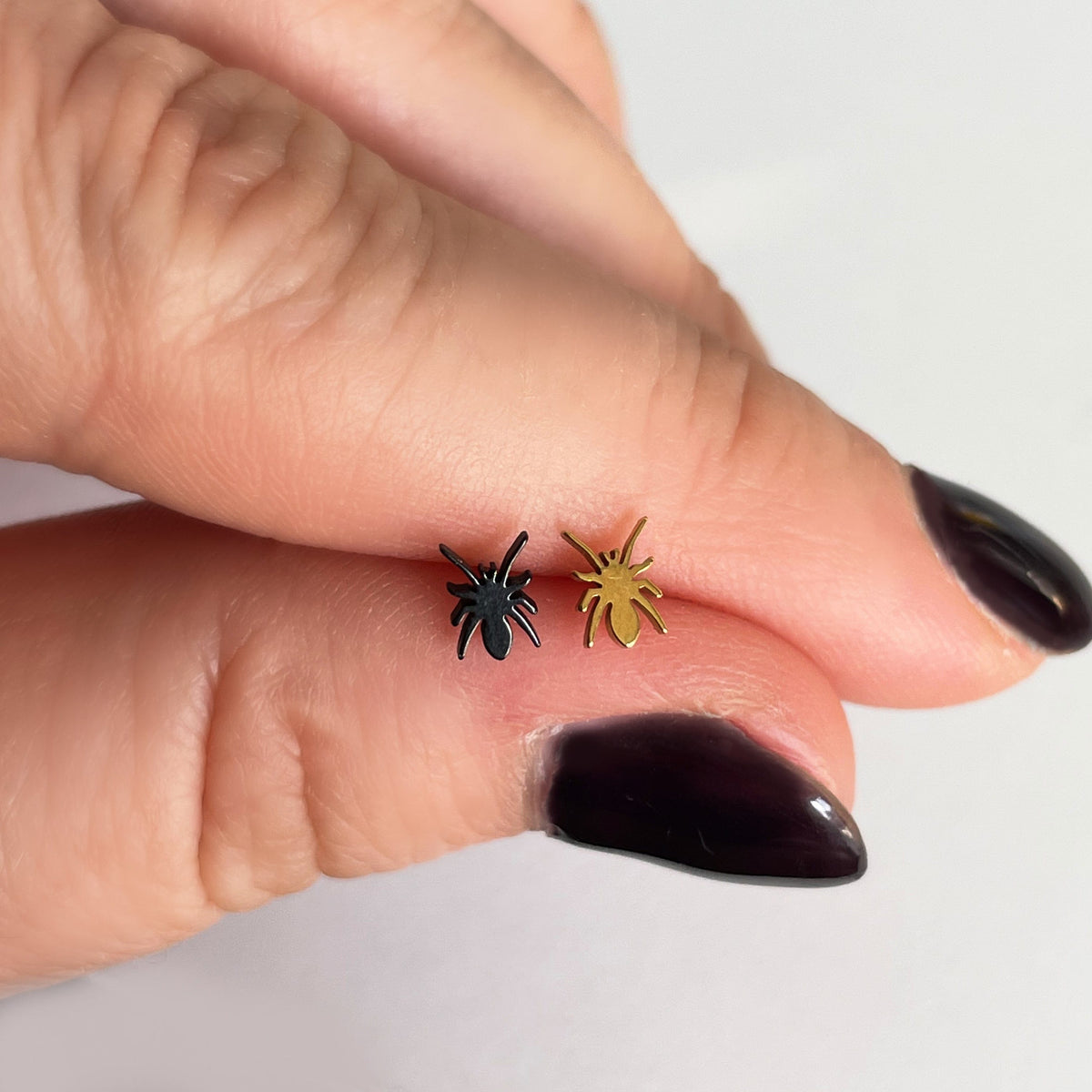 Dainty Spider Pin Top Earring  (for Flat Back)
