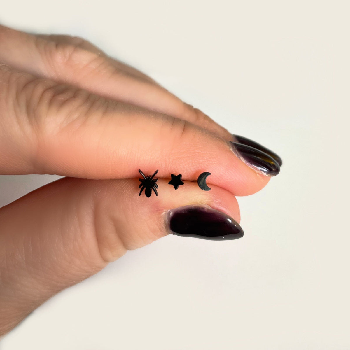 Dainty Spider Pin Top Earring  (for Flat Back)