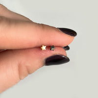 Dainty Star Pin Top Earring (for flat back)