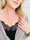 DOORBUSTER- Gold Snowflake Necklace