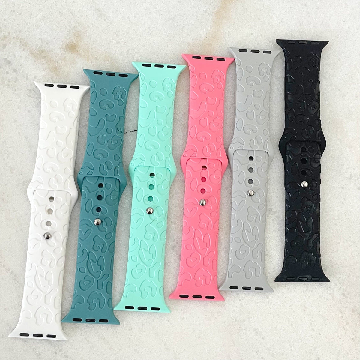 Engraved Leopard Watch Band for Apple Watch