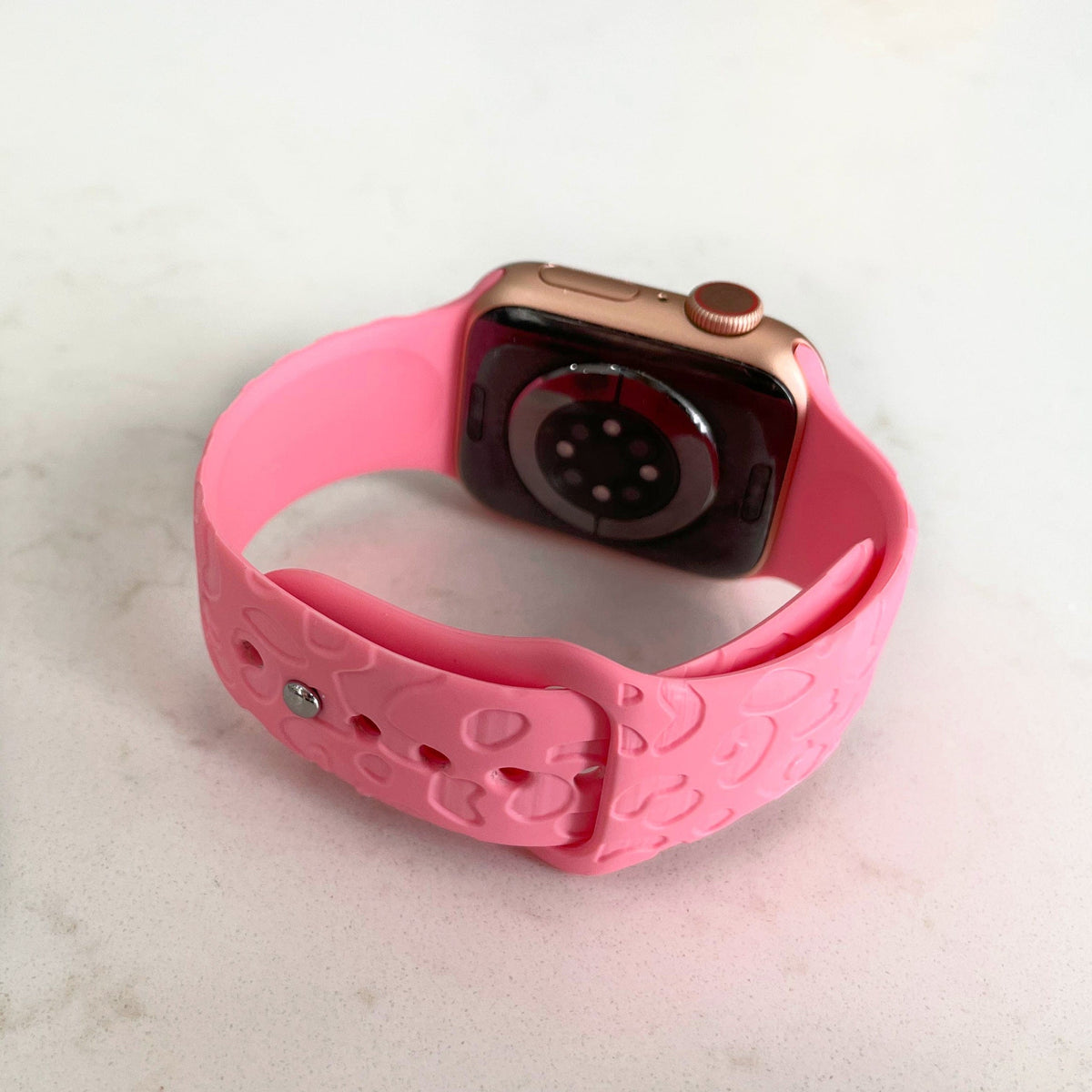 Engraved Leopard Watch Band for Apple Watch